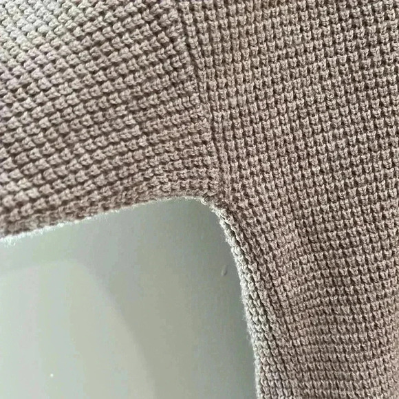 [L]Kersh Wool Rich Blend  Women Gray Brown LS V Neck Pull Over Sweater - Picture 4 of 8